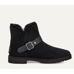 UGG Women’s Timely Short Buckle Boots In Black Sz 5 New